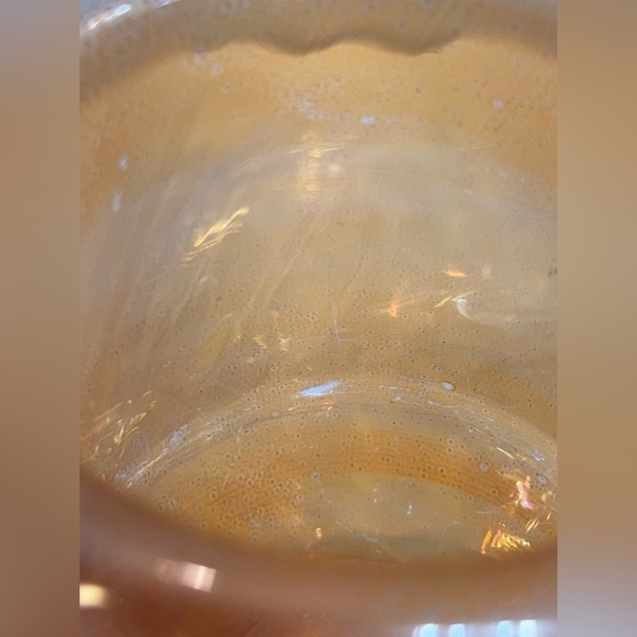 MCM Flashed On Marigold Glass  Hat Vase 7” Flange Top Vintage - Picture 13 of 16